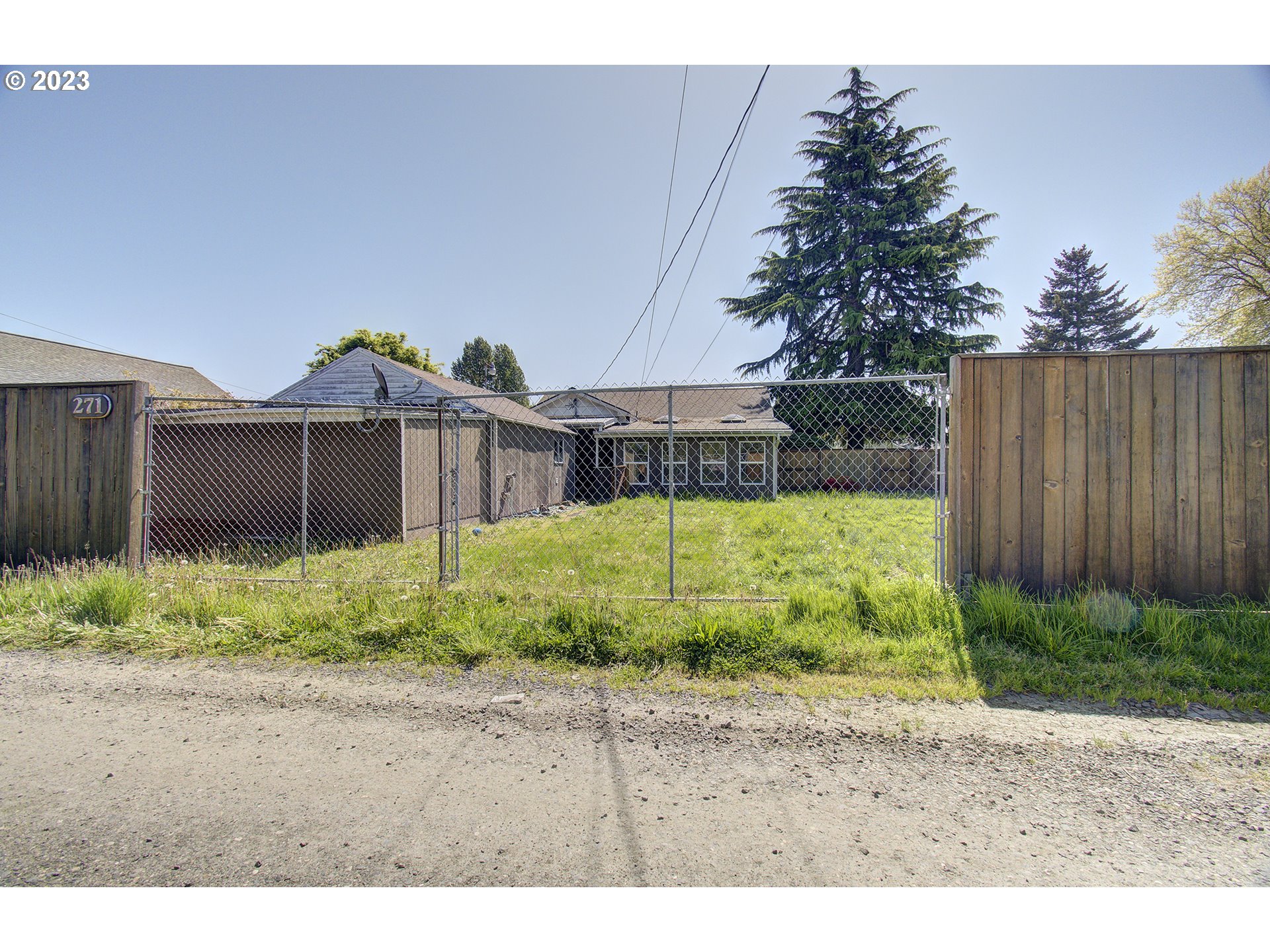 271 28th Avenue Longview, WA 98632 - Photo 22 of 29 a view of a backyard with potted plants and large tree
