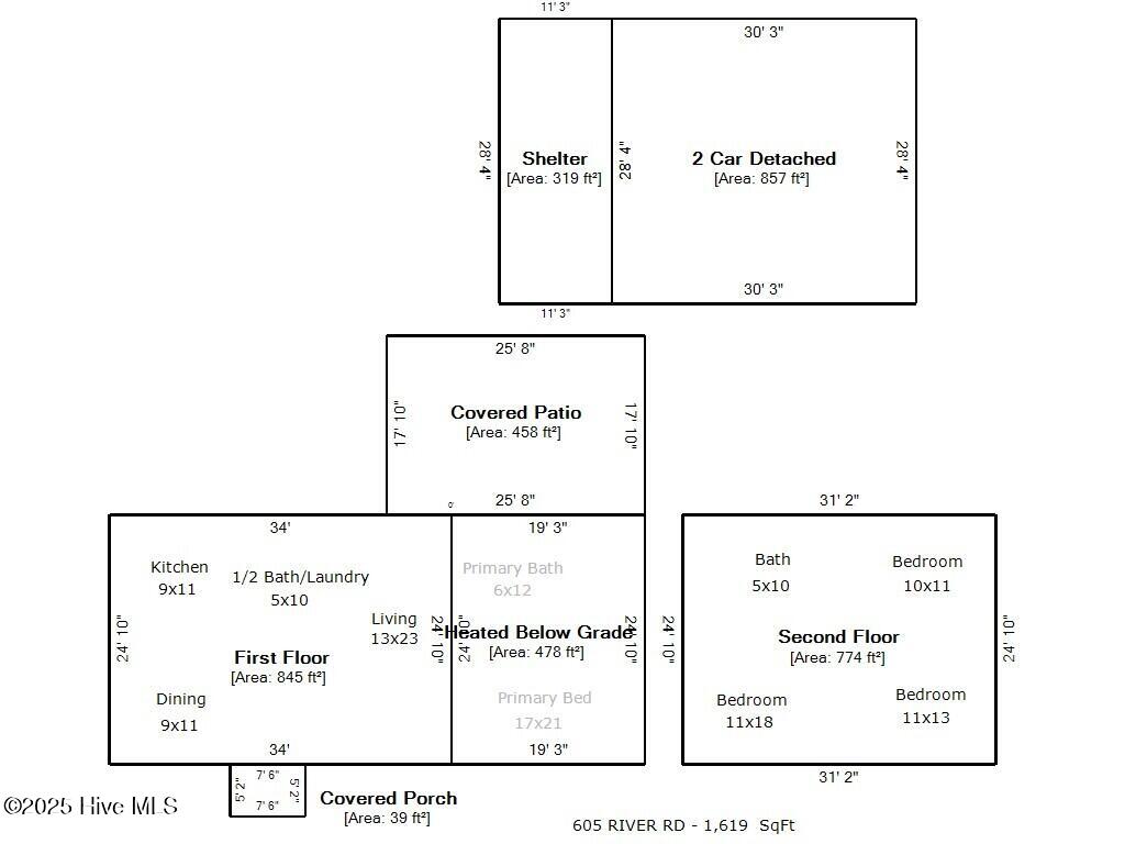 605 River Road Trent Woods, NC 28562 - Photo 6 of 38 Sketch