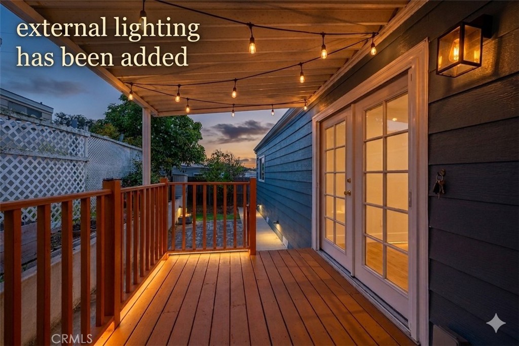 1675 Los Osos Valley Road, Unit 135 Los Osos, CA 93402 - Photo 4 of 38 This is a picture has been enhanced with outdoor lighting virtually and the adjoining next picture is the Original. Peaceful outdoor private deck setting to enjoy those coastal evenings.