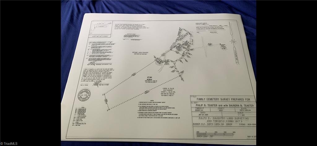 644 Teaster Valley Lane Banner Elk, NC 28604 - Photo 1 of 3 Survery of property marking off the family cemetery easement