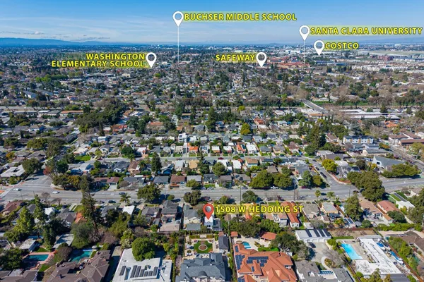 an aerial view of a city