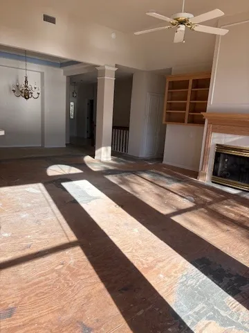 a view of a living room