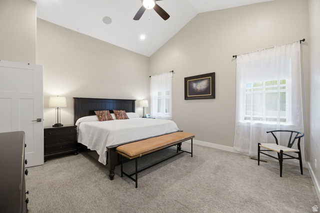 2109 Sunflower Lane Mapleton, UT 84664 - Photo 25 of 43 Spacious Primary Suite w/Vaulted Ceilings