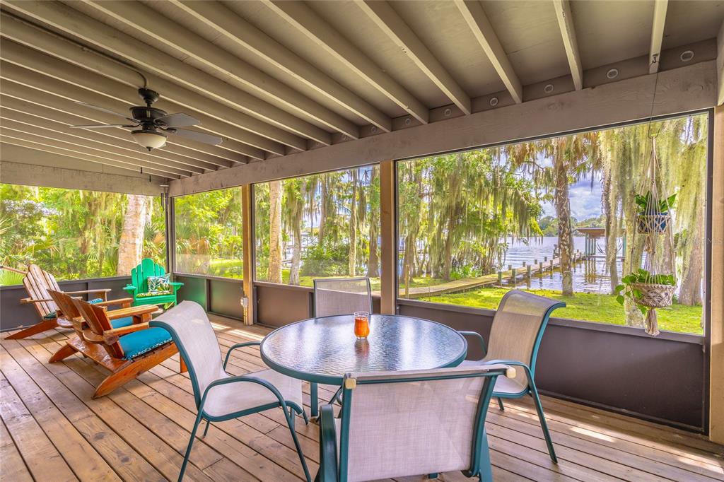 121 North Lake George Drive Georgetown, FL 32139 - Photo 27 of 46 a view of a dining room with furniture window and outside view