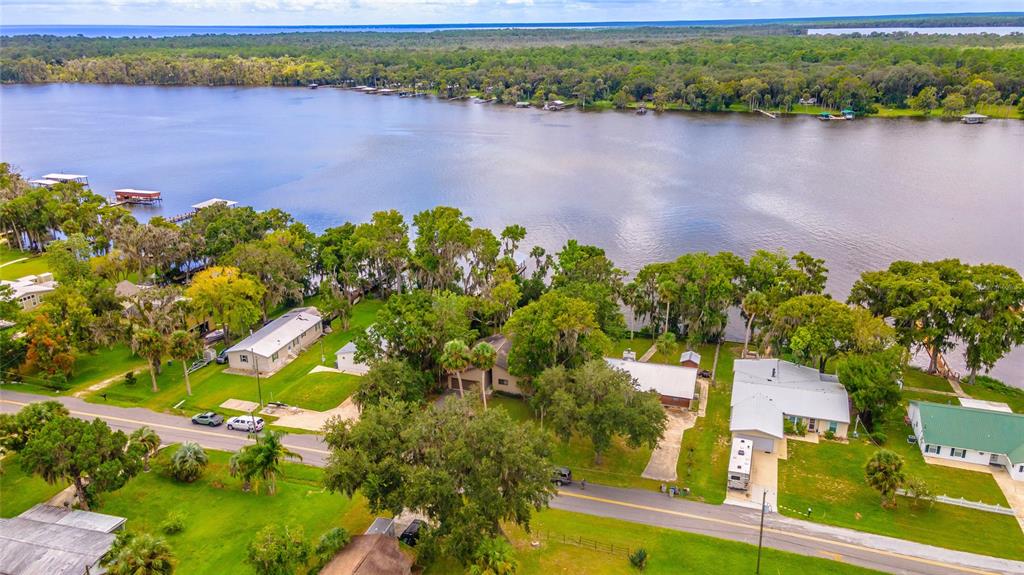 121 North Lake George Drive Georgetown, FL 32139 - Photo 37 of 46 an aerial view of a residential houses with lake view