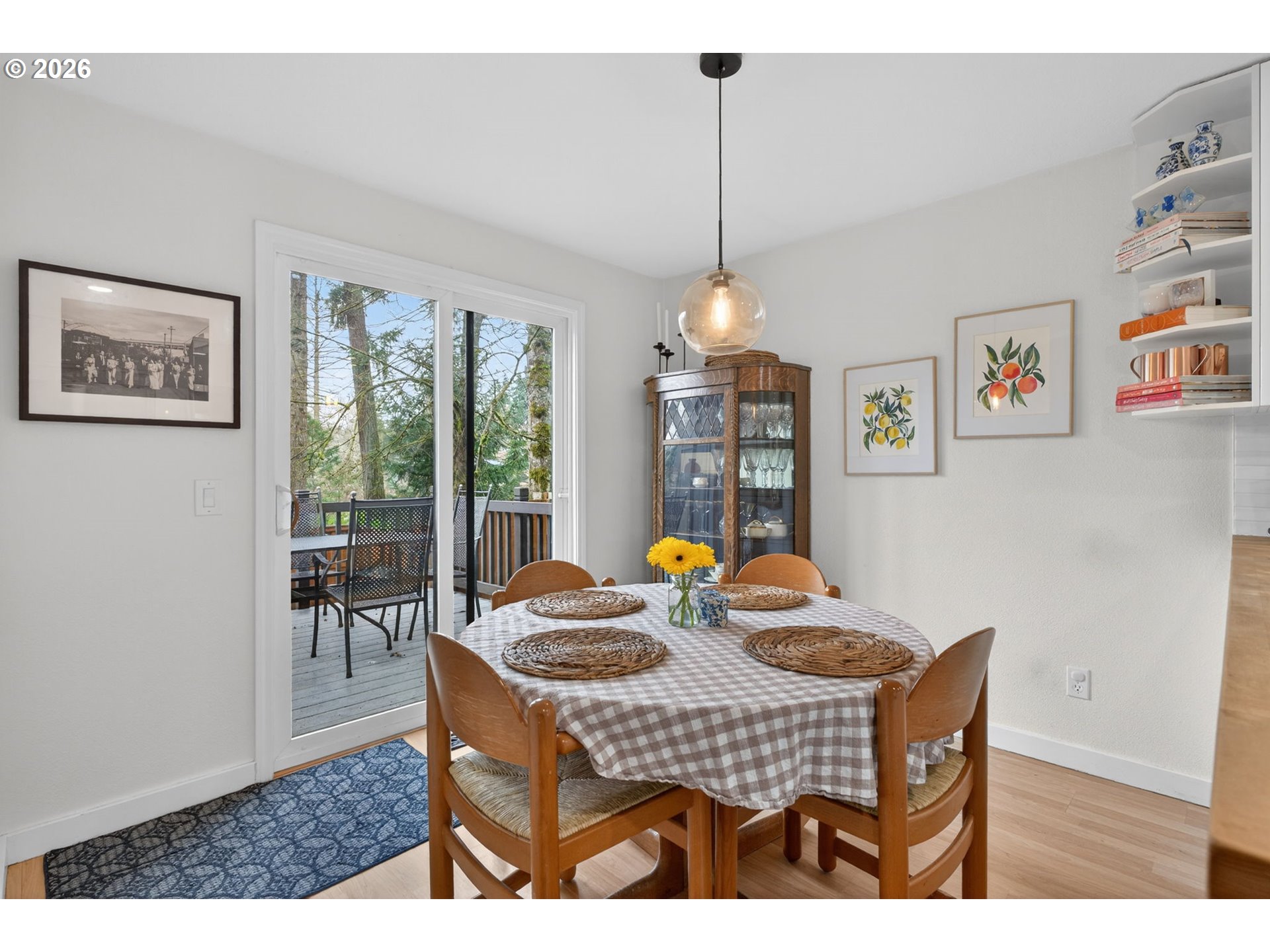 8115 Southwest Hemlock Street Portland, OR 97223 - Photo 12 of 36 a view of a dining room with furniture window and outside view