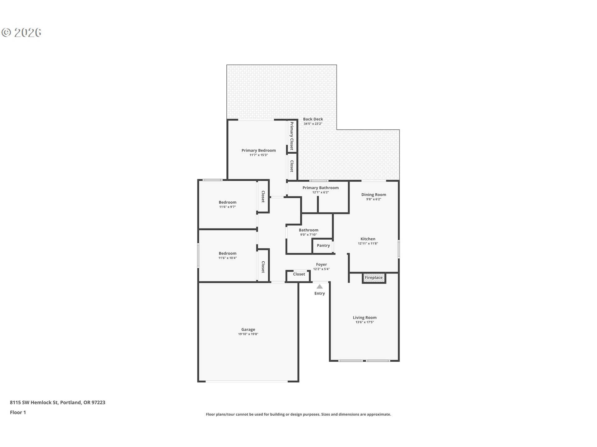 8115 Southwest Hemlock Street Portland, OR 97223 - Photo 36 of 36 a picture of floor plan