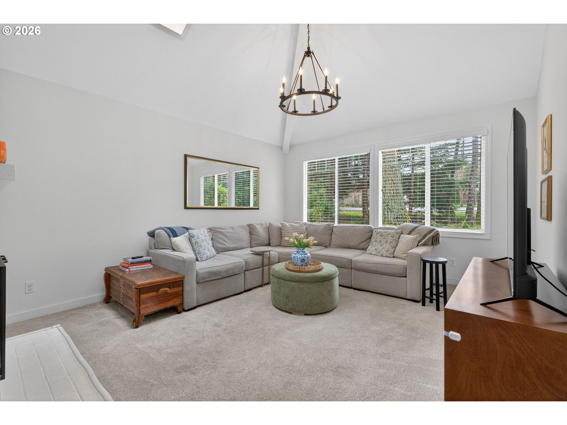 8115 Southwest Hemlock Street Portland, OR 97223 - Photo 5 of 36 a living room with furniture and a large window