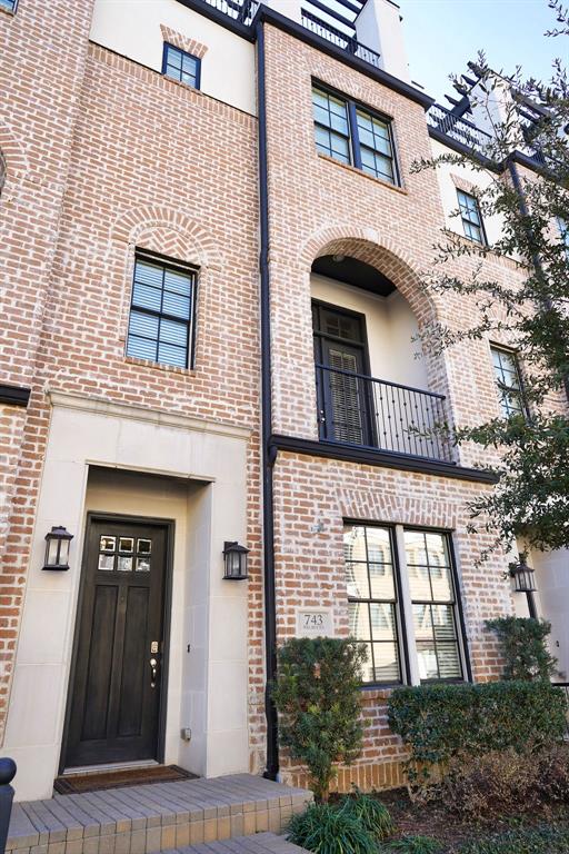 a front view of a house