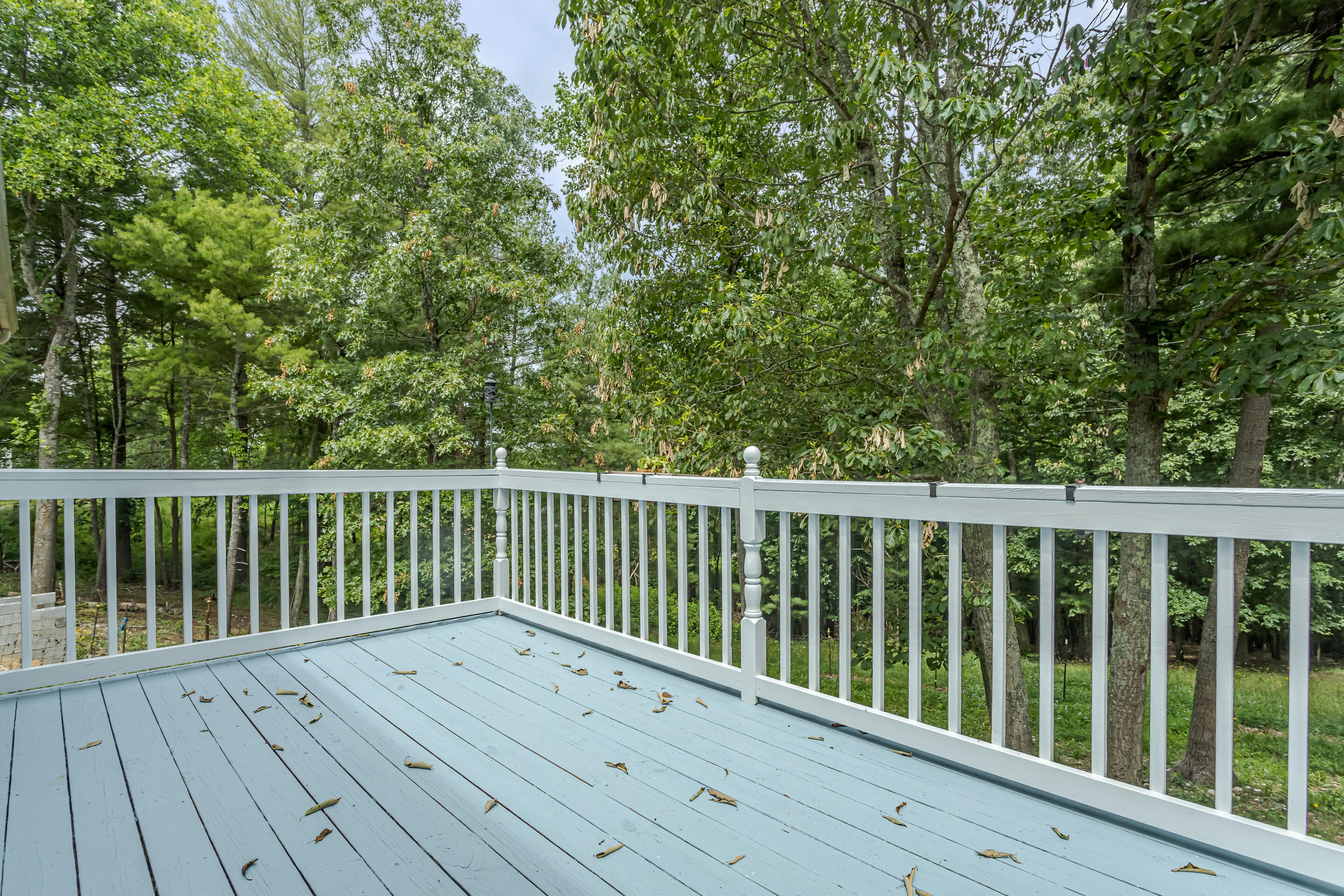 910 Dobbins Hollow Road Riner, VA 24149 - Photo 20 of 35 a view of balcony with wooden floor