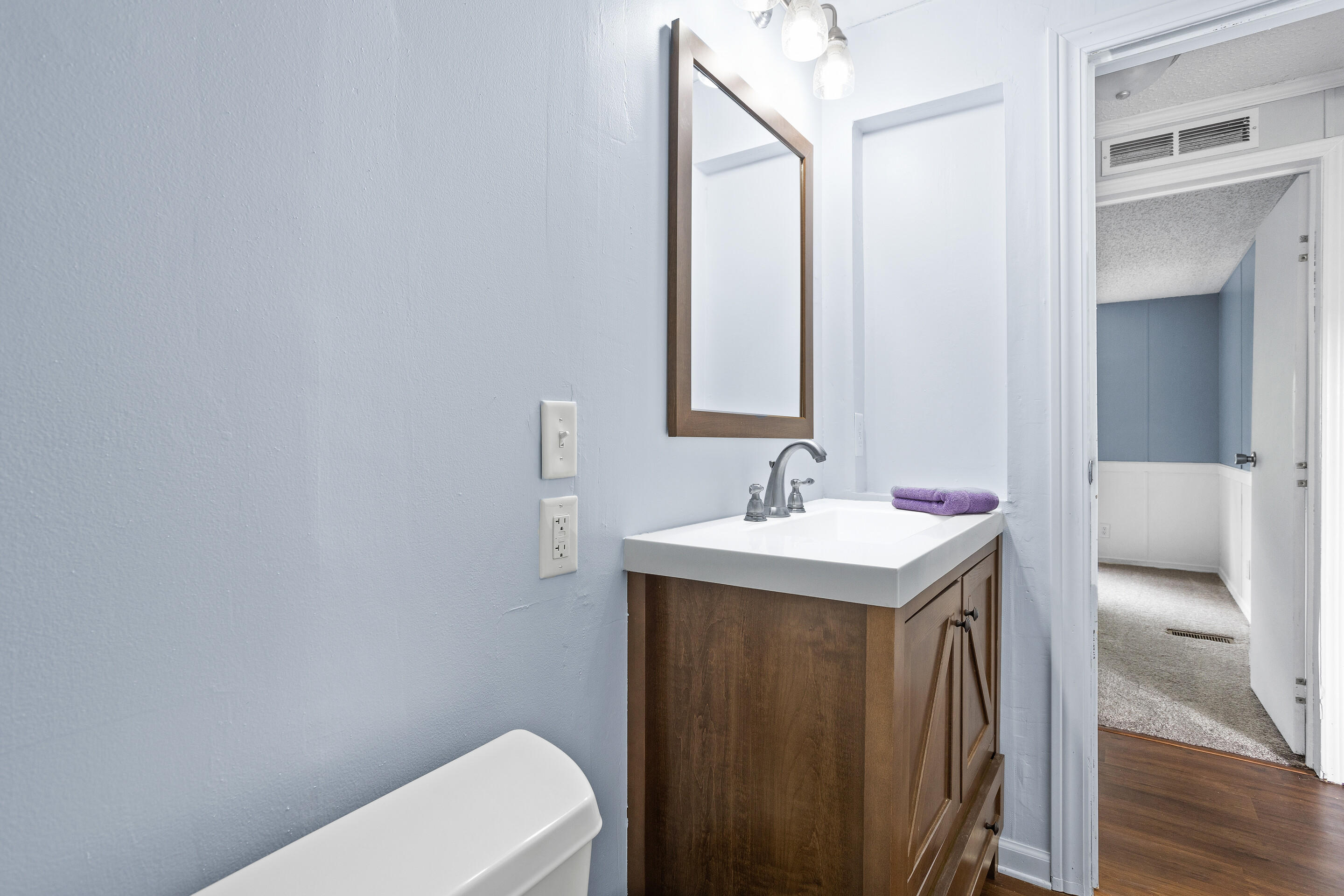 910 Dobbins Hollow Road Riner, VA 24149 - Photo 10 of 35 a bathroom with a sink and a toilet