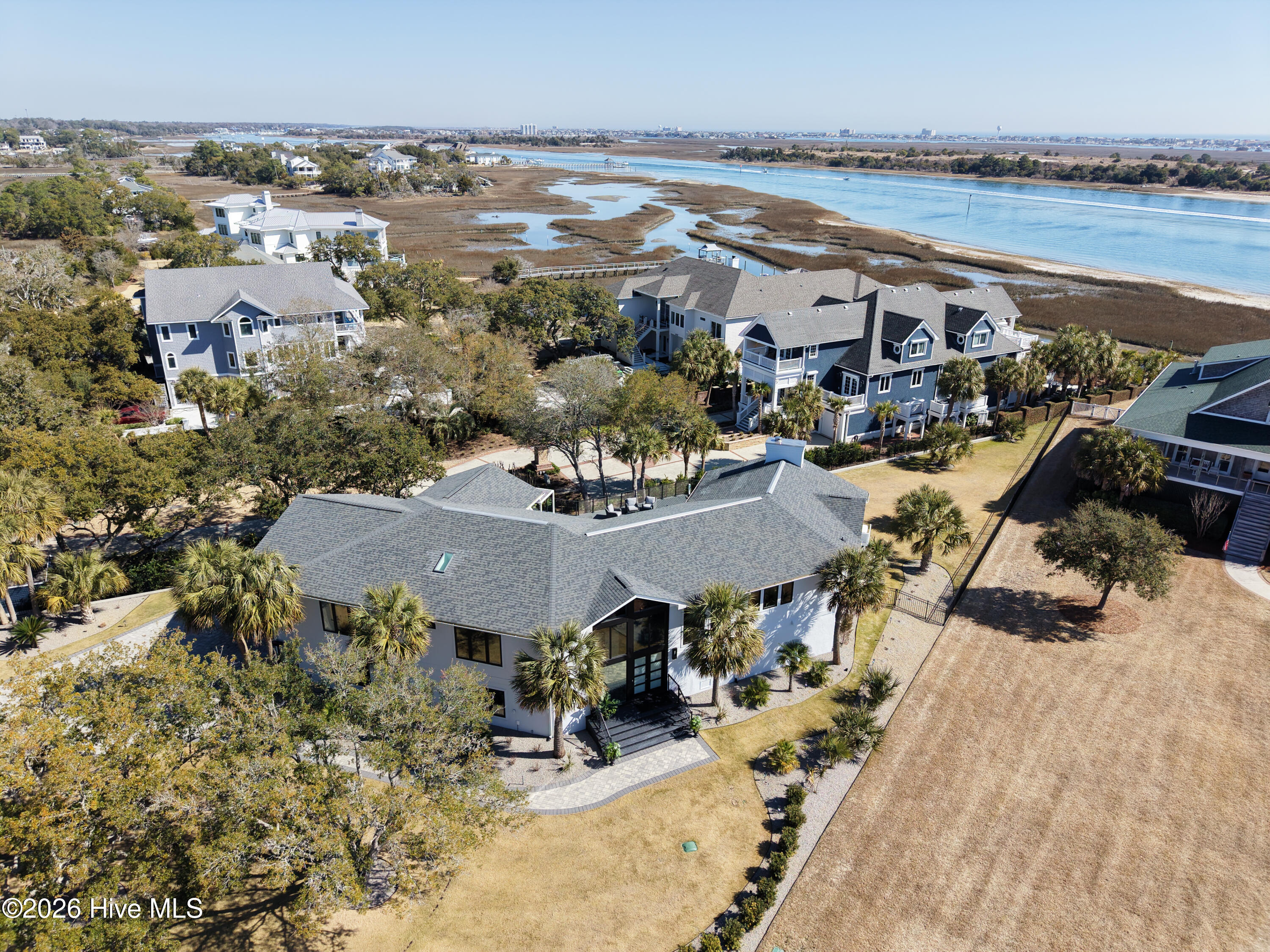 809 Inlet View Drive Wilmington, NC 28409 - Photo 71 of 77 Overhead ICW