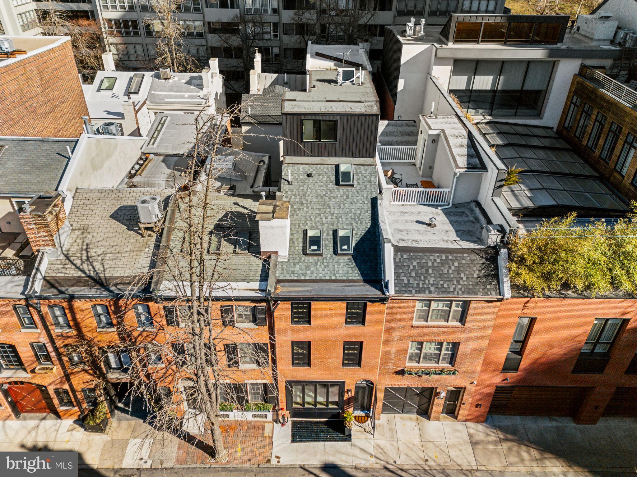 1923 Manning Street Philadelphia, PA 19103 - Photo 49 of 53 an aerial view of residential houses with outdoor space