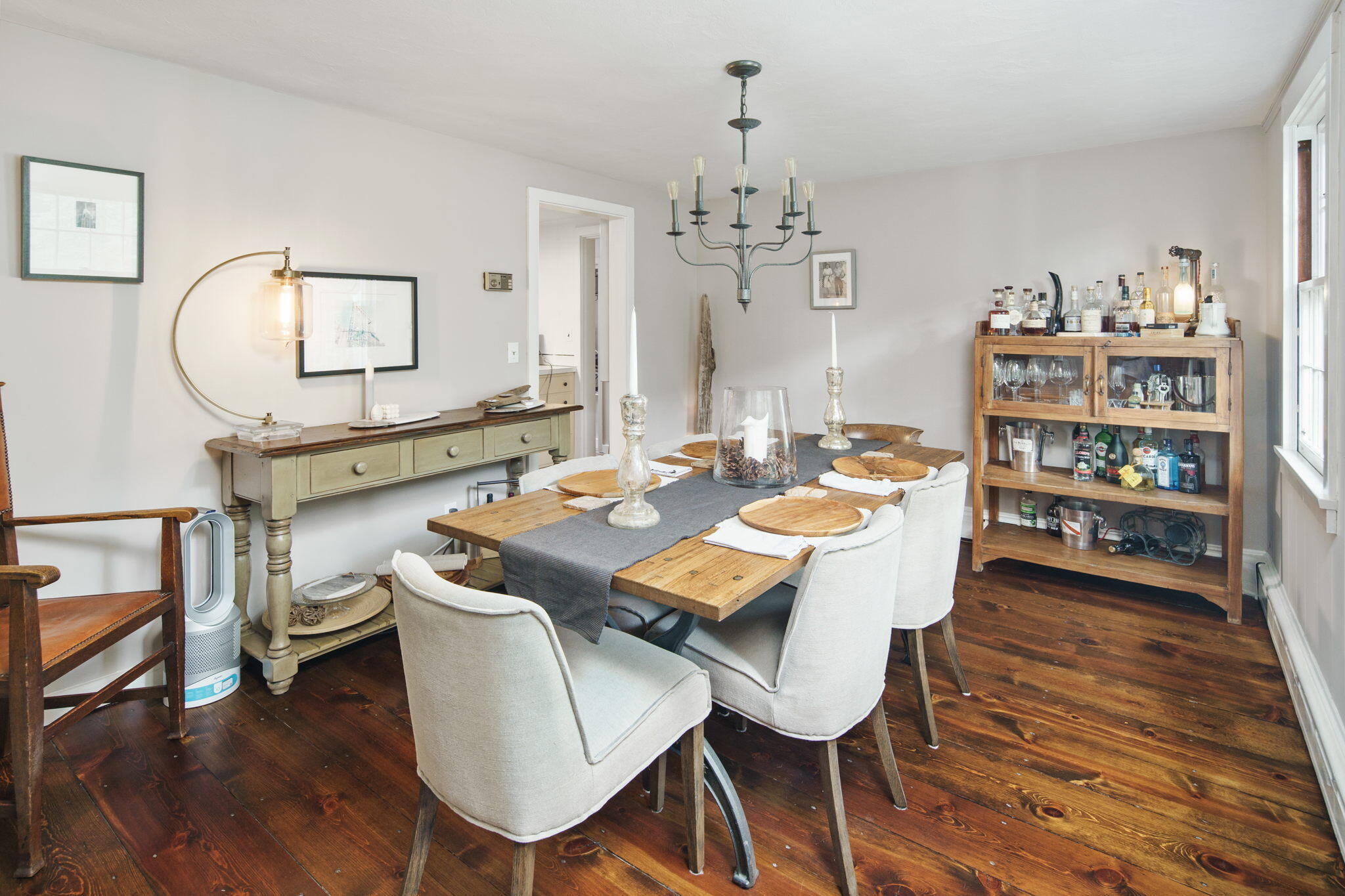 7 Little Brook Road Rowayton, CT 06853 - Photo 9 of 36 a view of a dining room with furniture and wooden floor