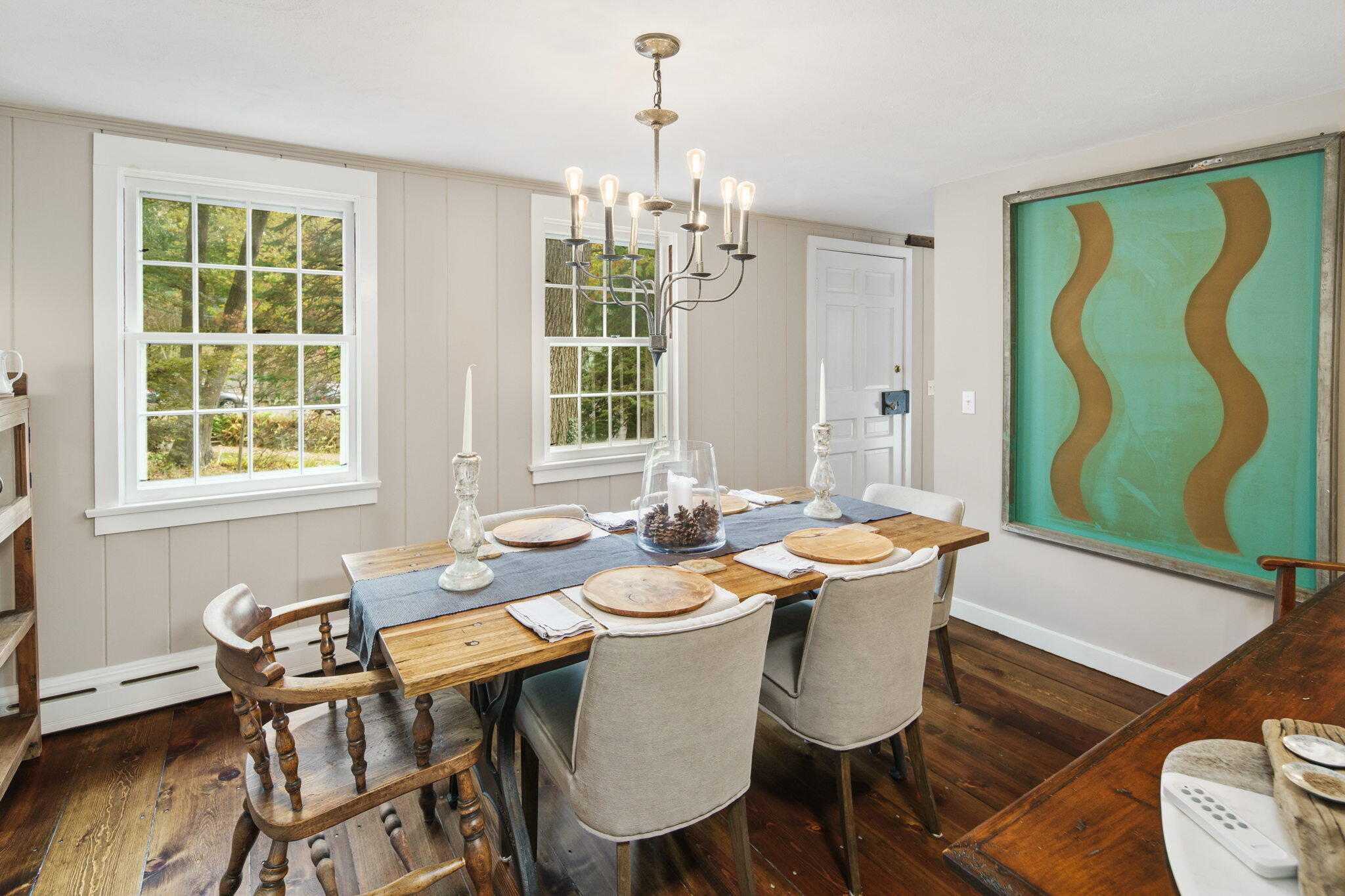 7 Little Brook Road Rowayton, CT 06853 - Photo 10 of 36 a view of a dining room with furniture window and outside view
