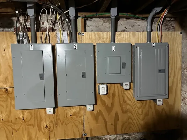 a room with lots of white appliances and cabinets