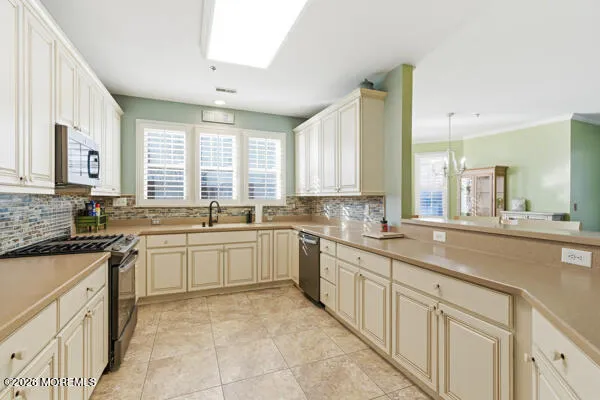 a view of an ocean and beach