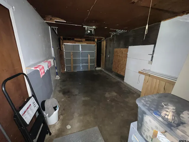 a view of a backyard with a garden