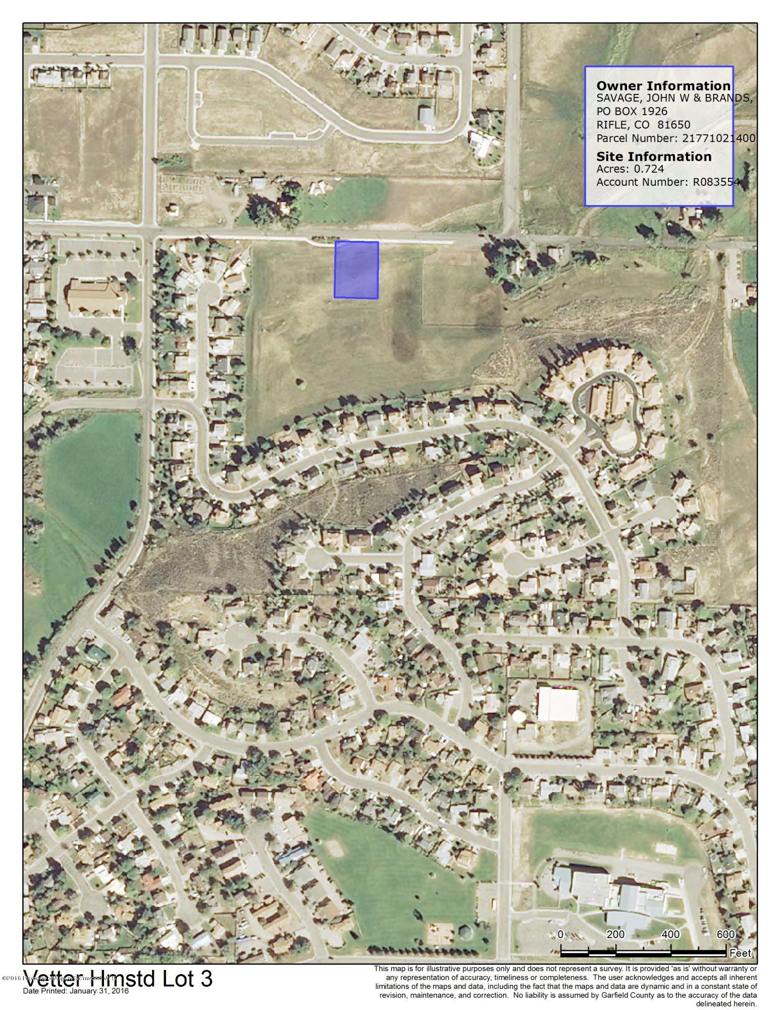 1175 East 16th Street Rifle, CO 81650 - Photo 1 of 2 Vetter Hmstd Lot 3 aerial