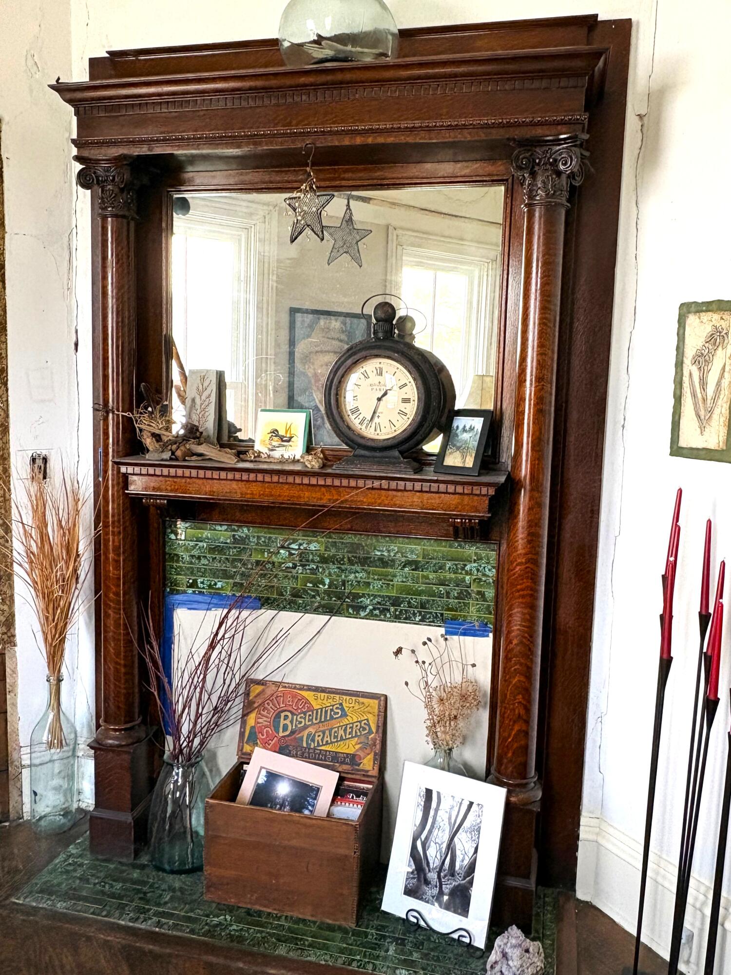 211 Maple Street Manistee, MI 49660 - Photo 12 of 40 fireplace detail
