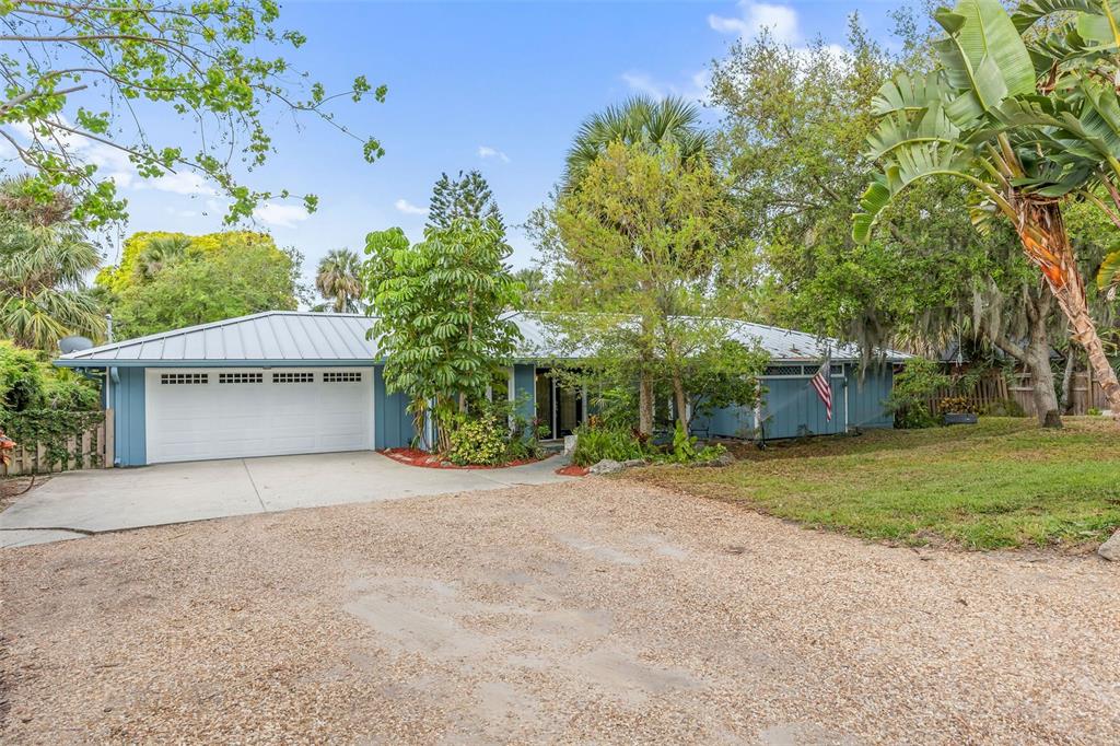 front view of a house with a street