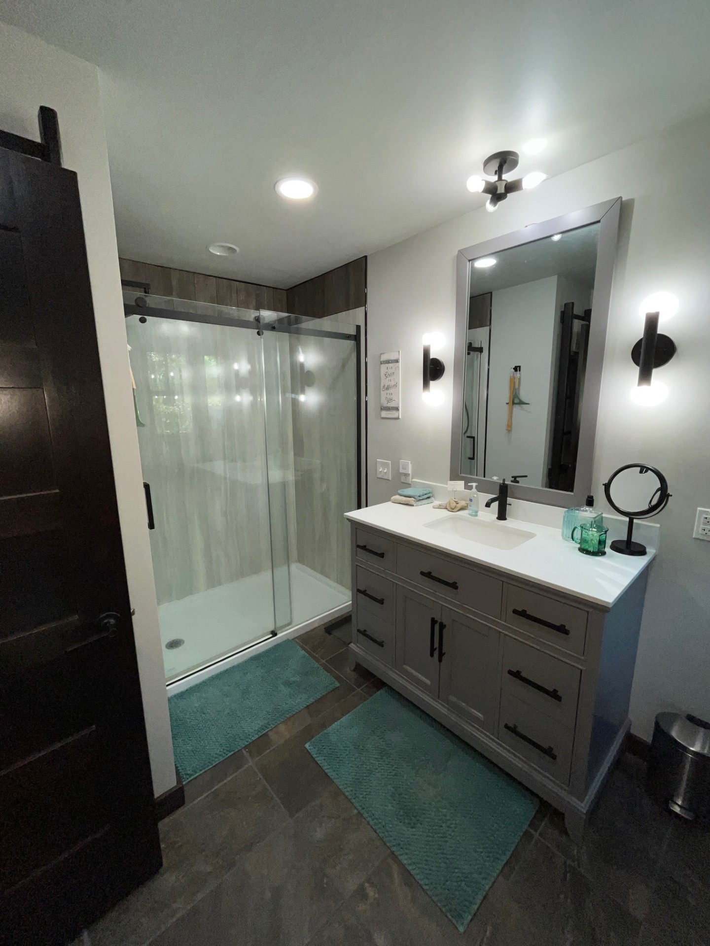 2785 Cypress Road Buchanan, TN 38222 - Photo 7 of 52 a bathroom with a double vanity sink and mirror