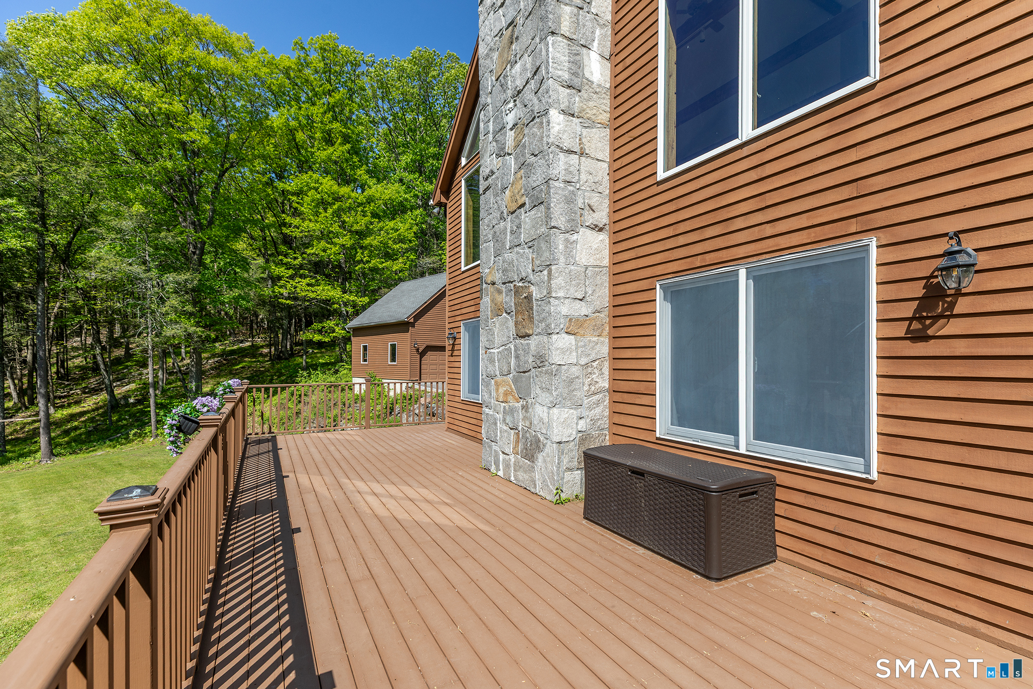 3 Old Forest Road Sherman, CT 06784 - Photo 30 of 38 a view of a house with backyard and deck
