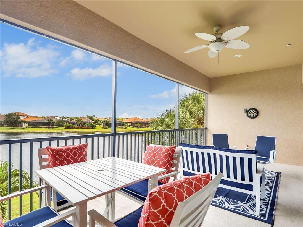 9685 Montelanico Loop, Unit 202 Naples, FL 34119 - Photo 28 of 41 a view of a balcony with furniture