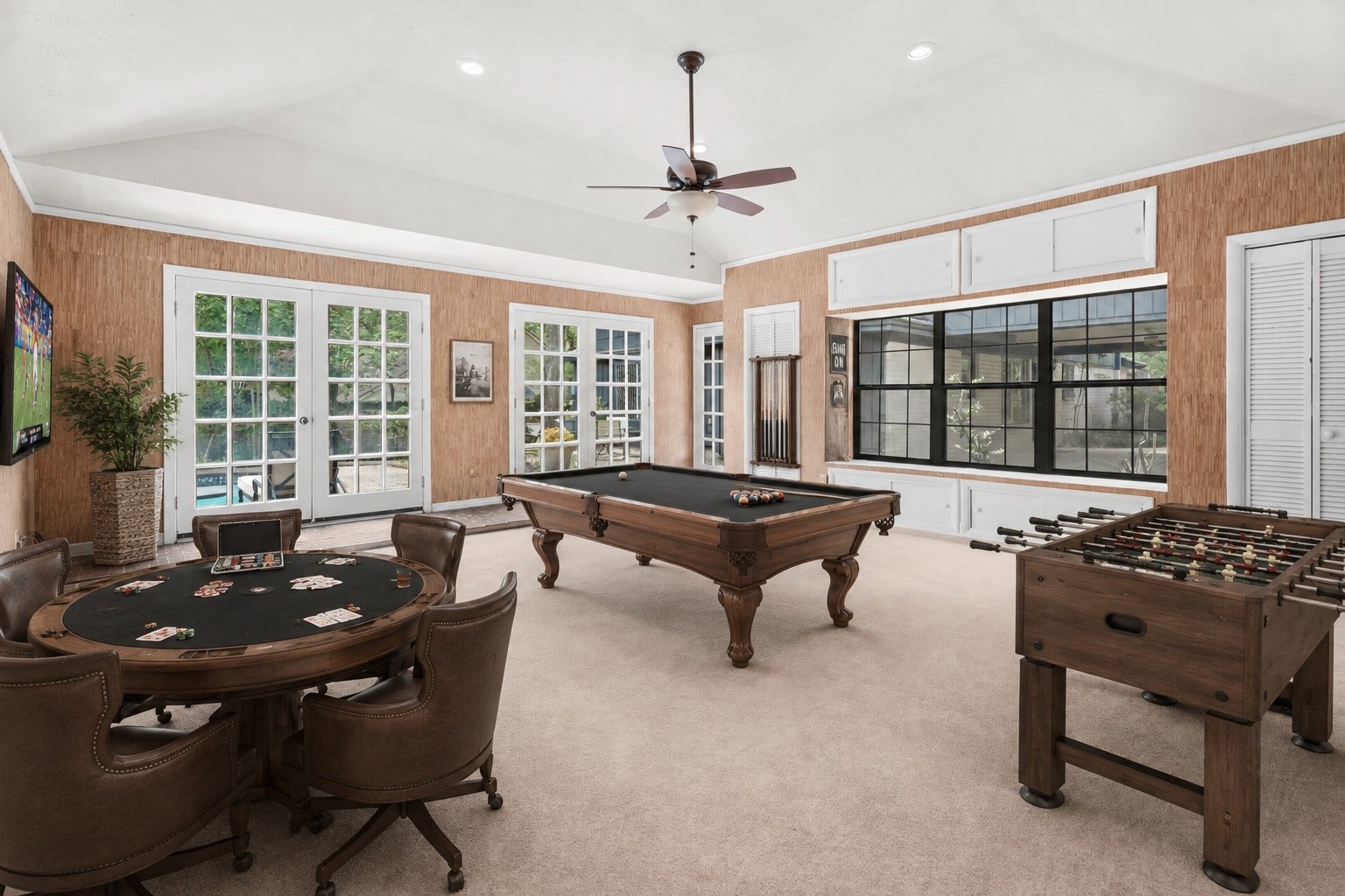 6106 Larkmount Drive Spring, TX 77389 - Photo 41 of 50 This is the pool house/guest quarters virtually staged as a game room.
