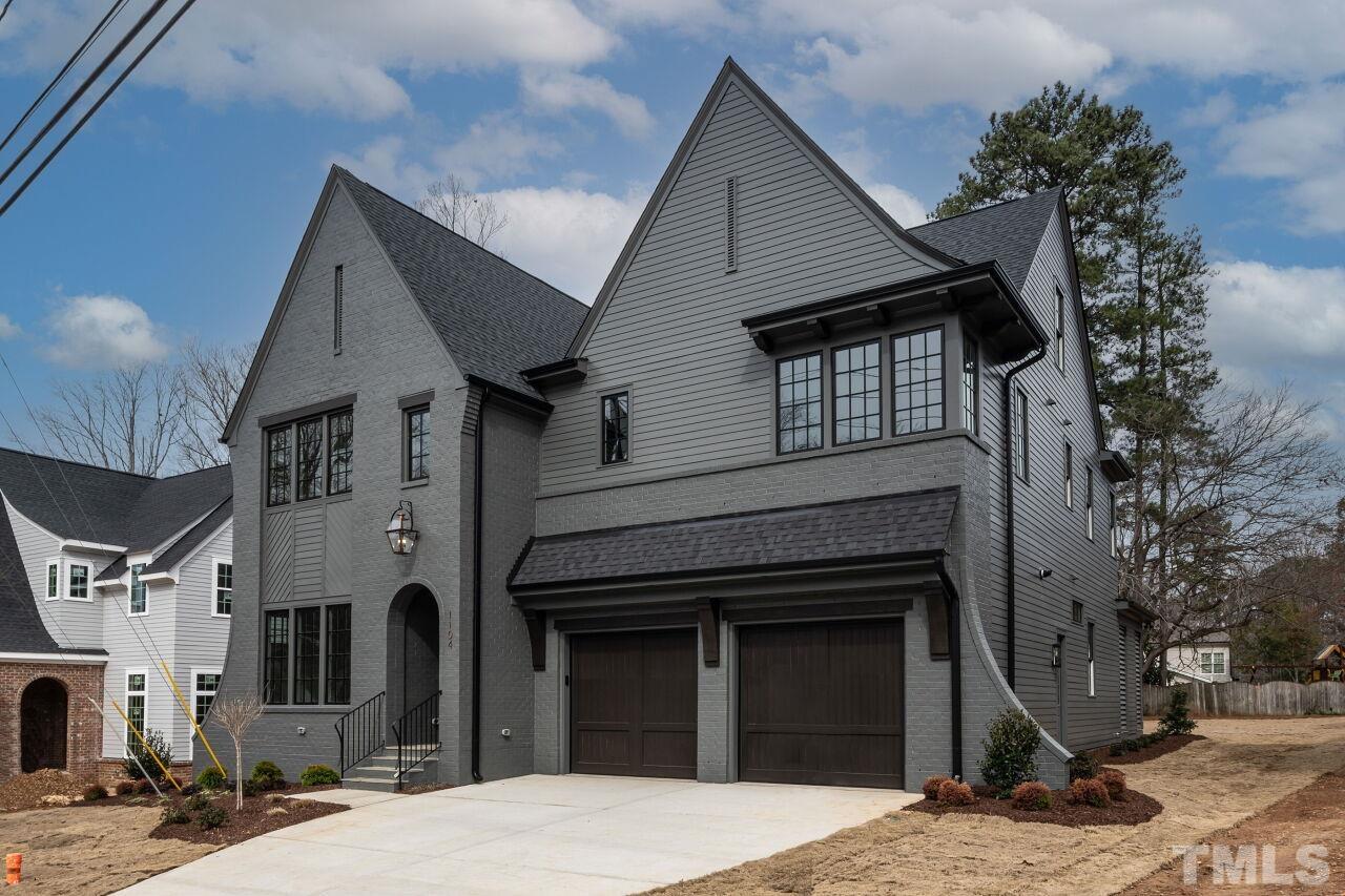 a front view of a house with entertaining space