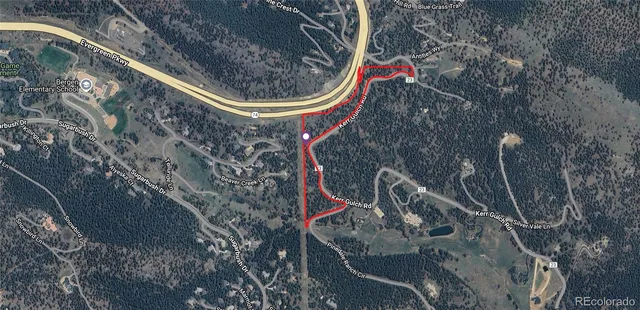 a bird view of a house