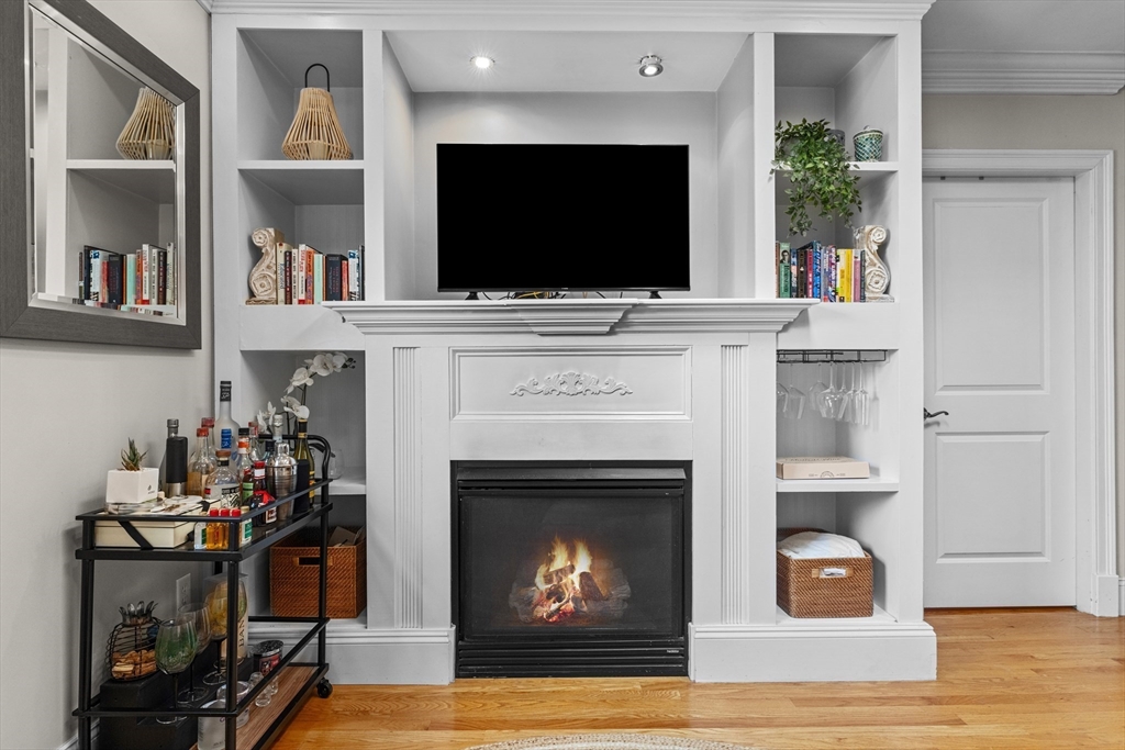 10 Mitchell Street, Unit 3 Boston, MA 02127 - Photo 4 of 15 a living room with a fireplace and a flat screen tv