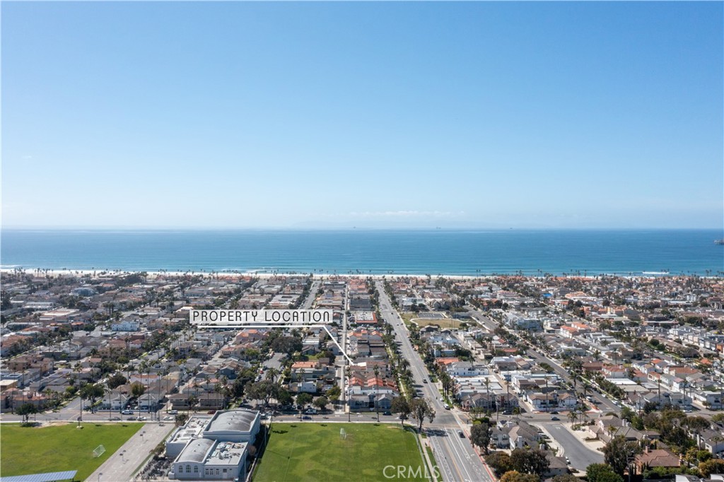 610 17th Street Huntington Beach, CA 92648 - Photo 27 of 64 an aerial view of residential building and ocean view