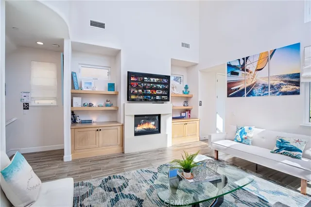 a living room with furniture and a couch