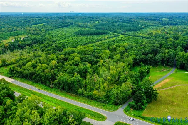 a view of a garden with an outdoor space