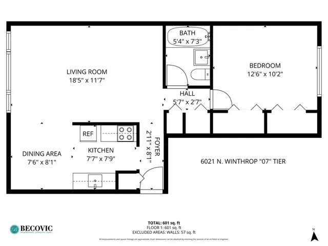 $1,800 | 6021 North Winthrop Avenue, Unit 507, Chicago, IL 60660