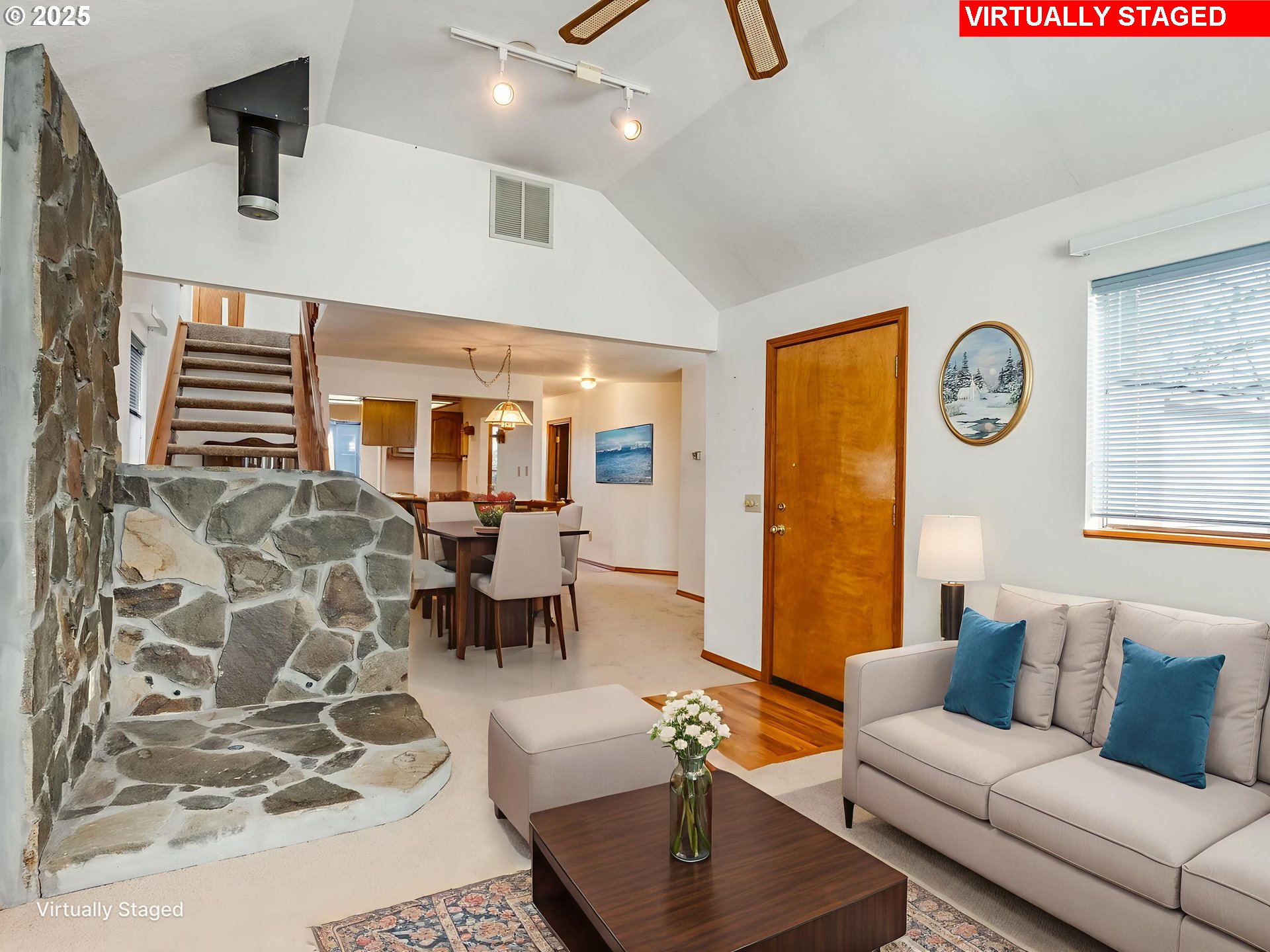 458 West Hayes Street Woodburn, OR 97071 - Photo 8 of 22 a living room with furniture and wooden floor