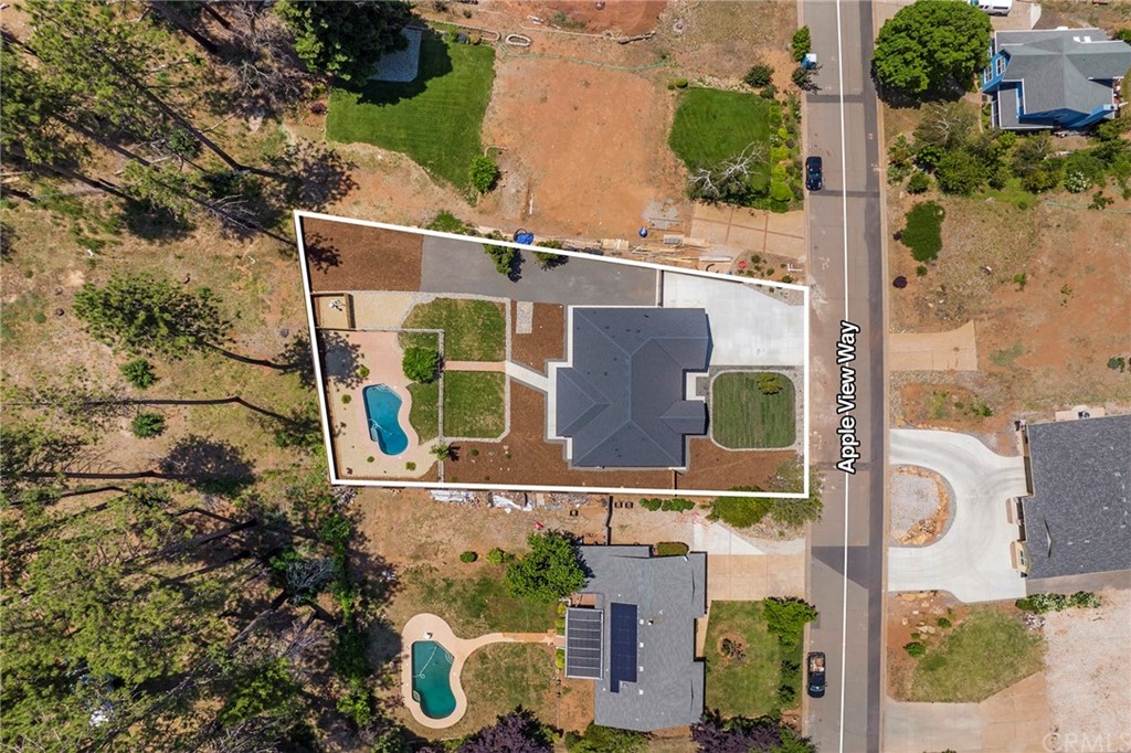 1830 Apple View Way Paradise, CA 95969 - Photo 72 of 75 aerial view of a house with a yard