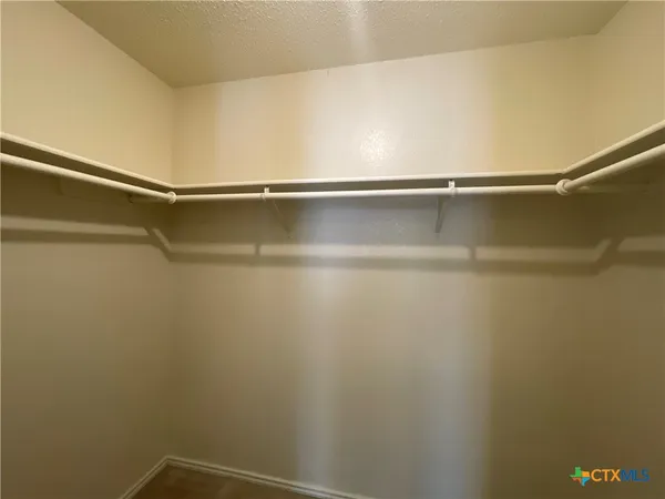 a close view of closet
