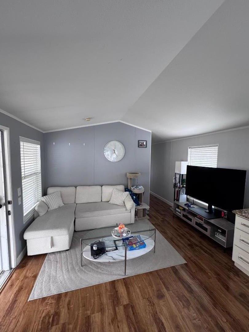 4320 Monterey Road, Unit 16 San Jose, CA 95111 - Photo 2 of 13 a living room with furniture and a flat screen tv