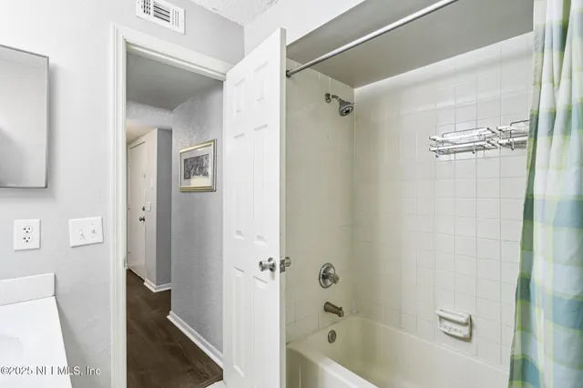 an aerial view of house with yard