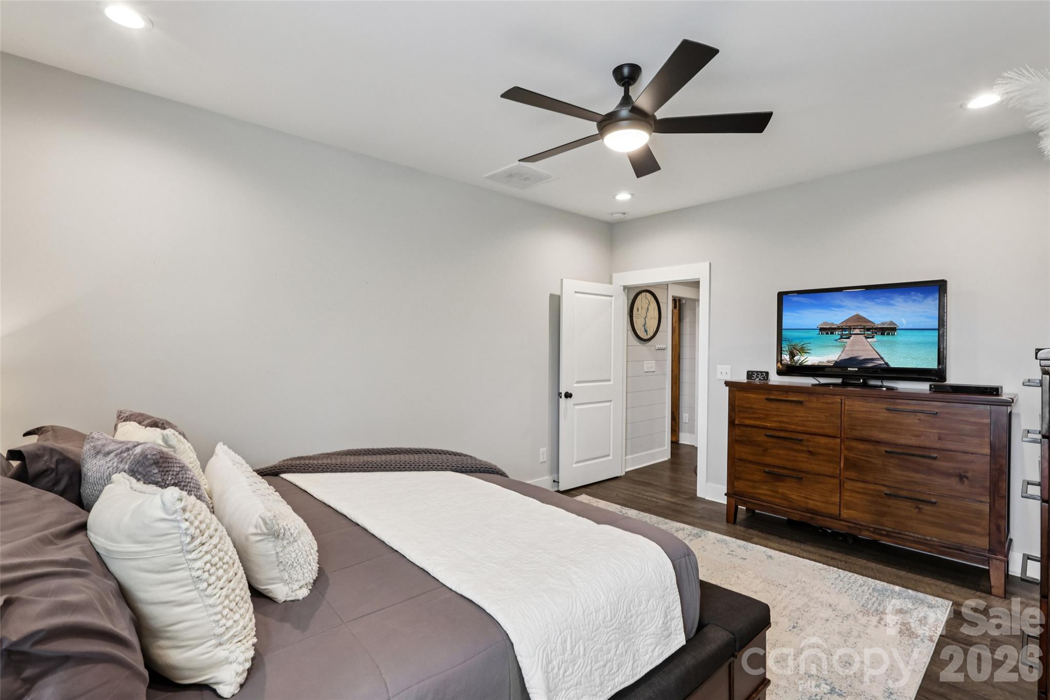 2807 Noritake Trail Albemarle, NC 28001 - Photo 26 of 45 a bedroom with a bed and a television
