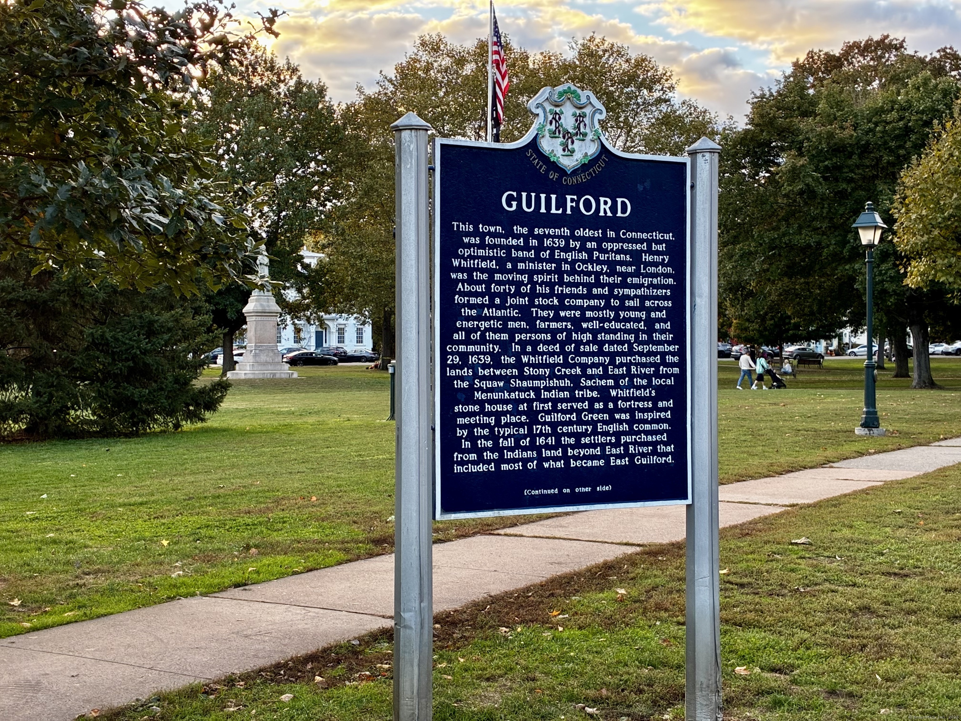 82 State Street Guilford, CT 06437 - Photo 35 of 40 a sign on the side of a road