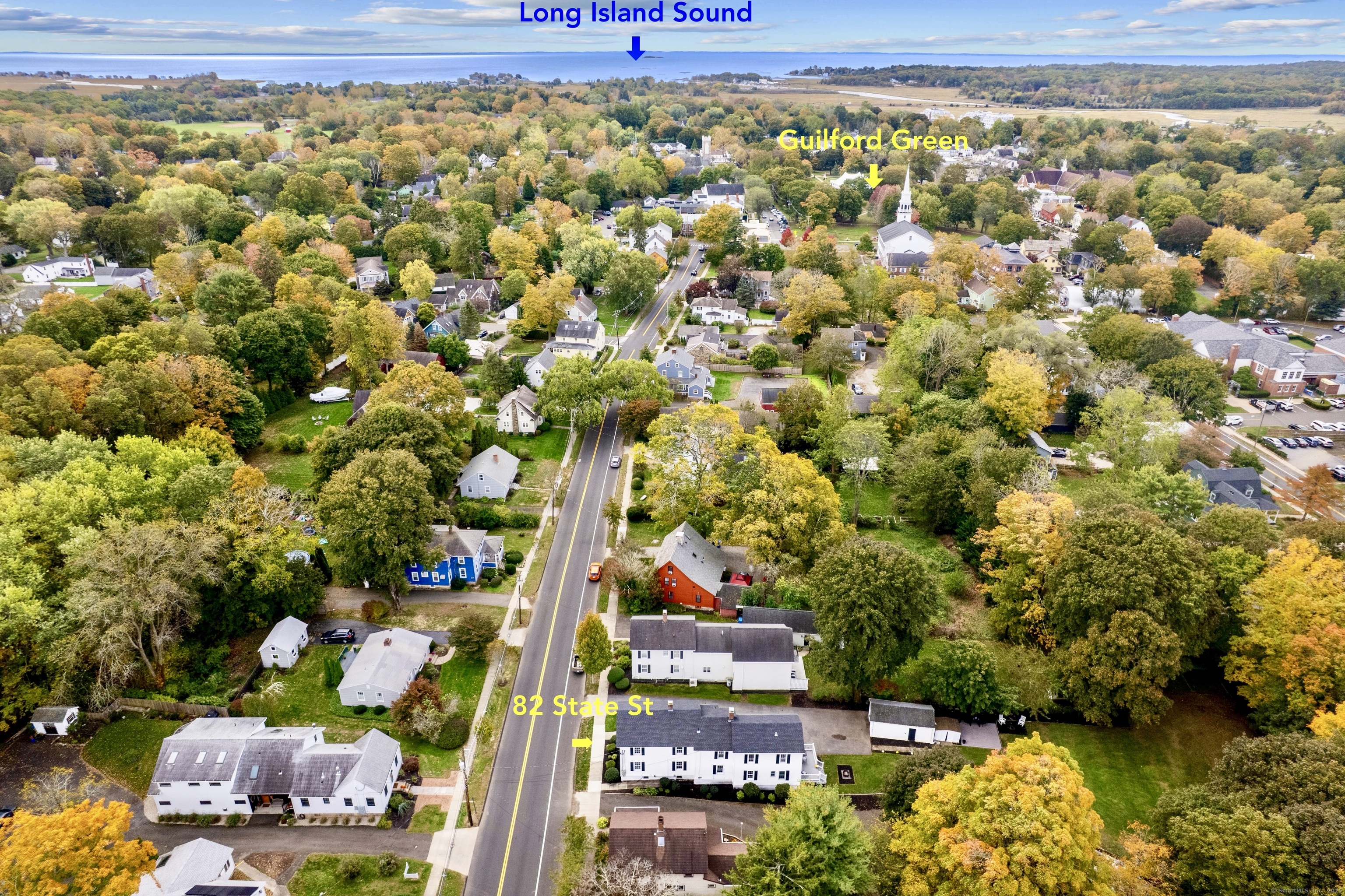 82 State Street Guilford, CT 06437 - Photo 39 of 40 a view of a city and an trees