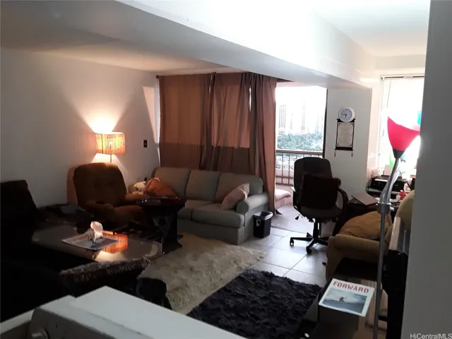 a view of a room with shelves