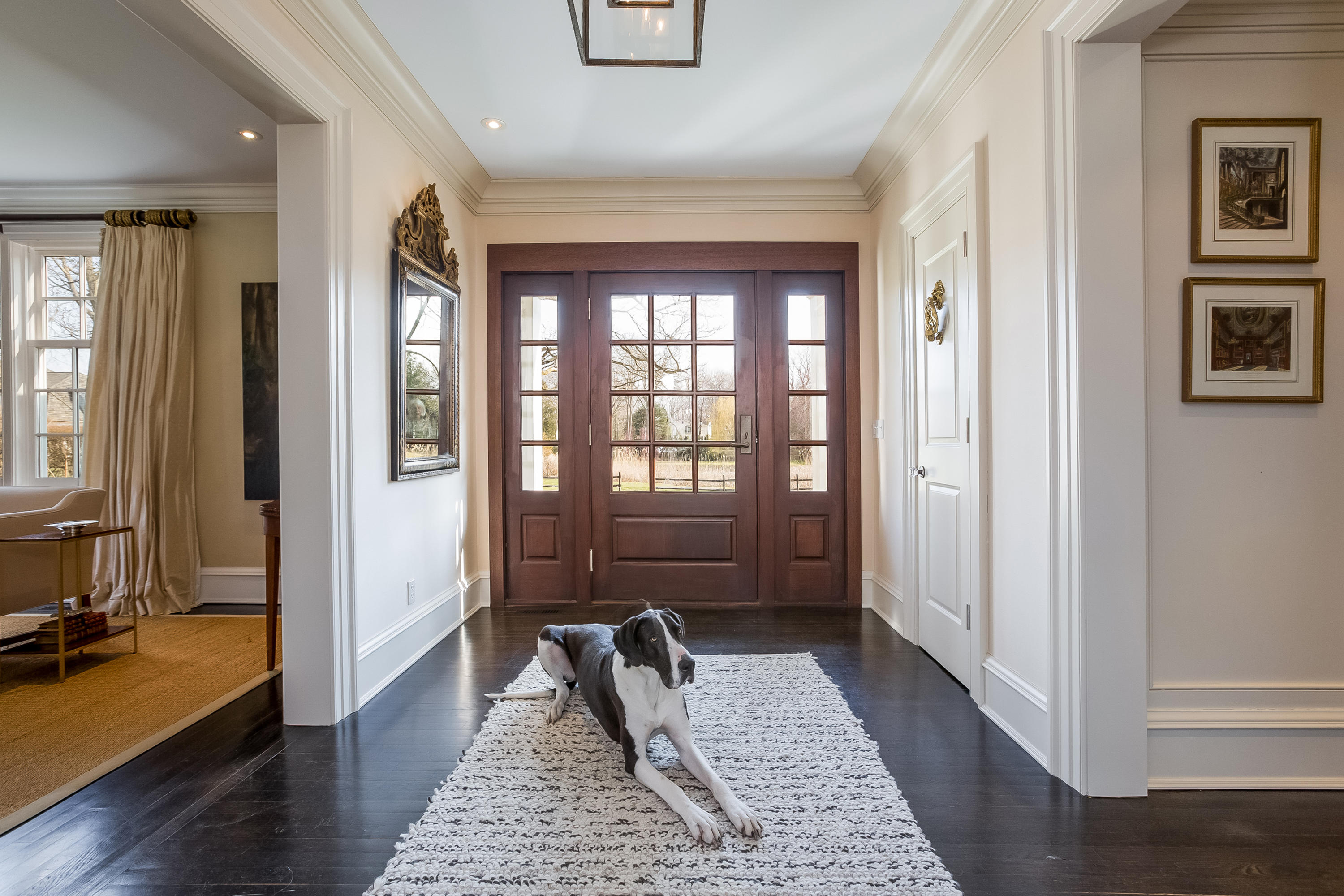 6 Davis Lane Darien, CT 06820 - Photo 4 of 49 a living room with furniture and a rug