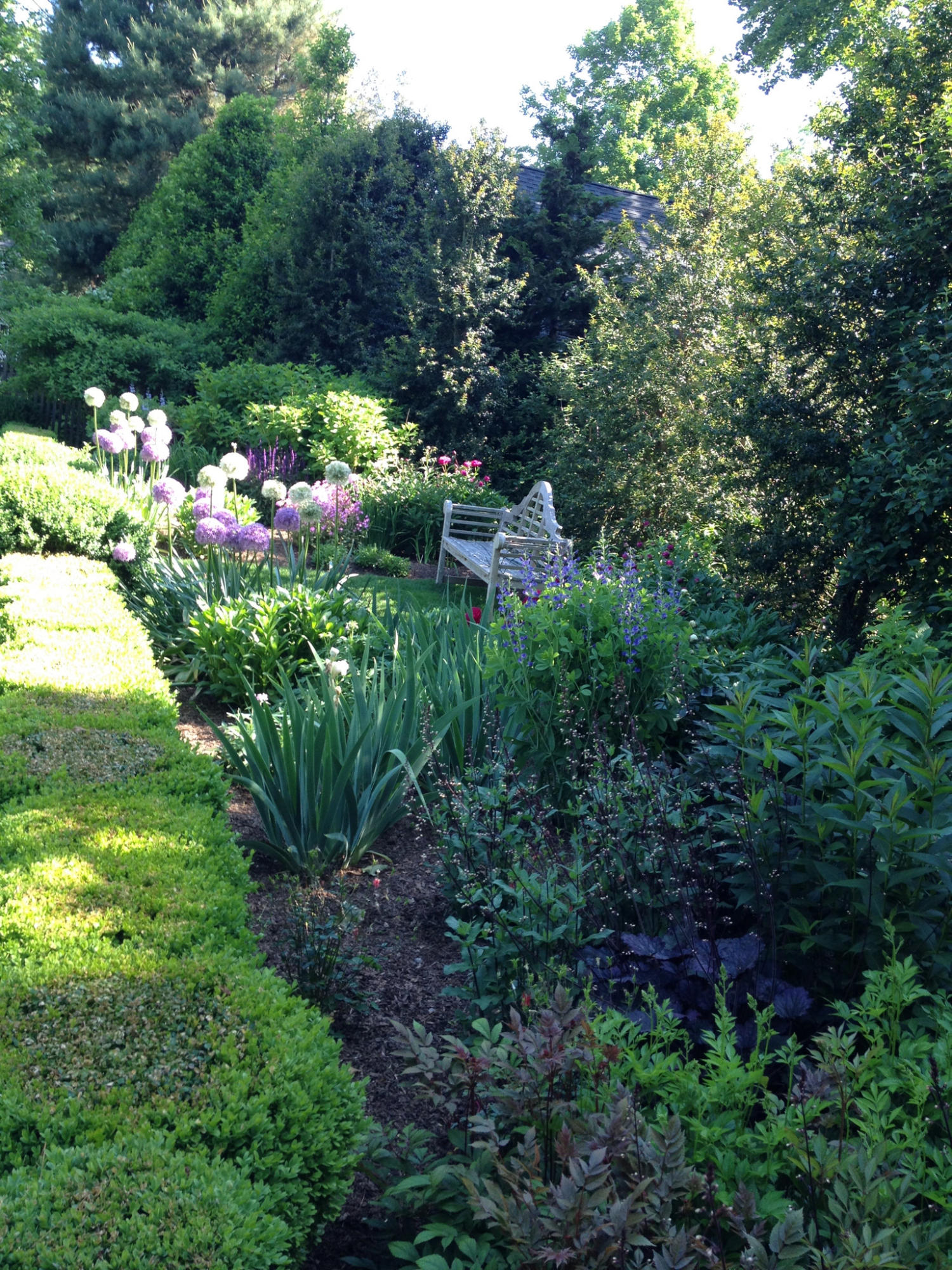 6 Davis Lane Darien, CT 06820 - Photo 44 of 49 a backyard of a house with lots of green space and outdoor seating