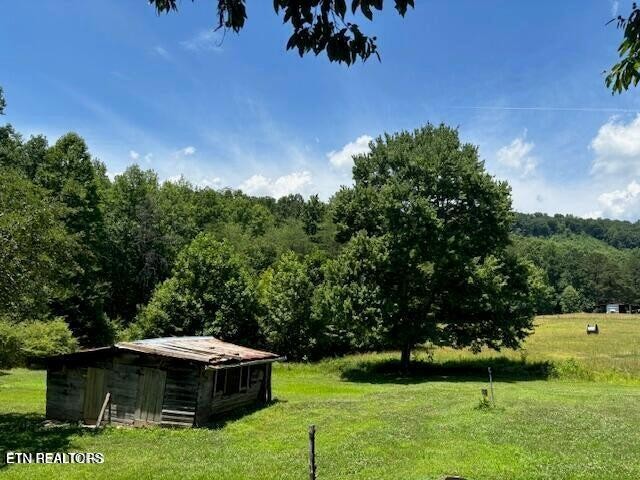 239 Miller Road Pikeville, TN 37367 - Photo 3 of 29 a view of a wooden house with a yard