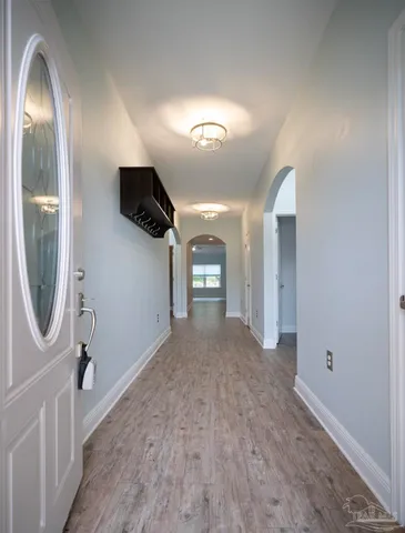 a view of a livingroom with a flat screen tv