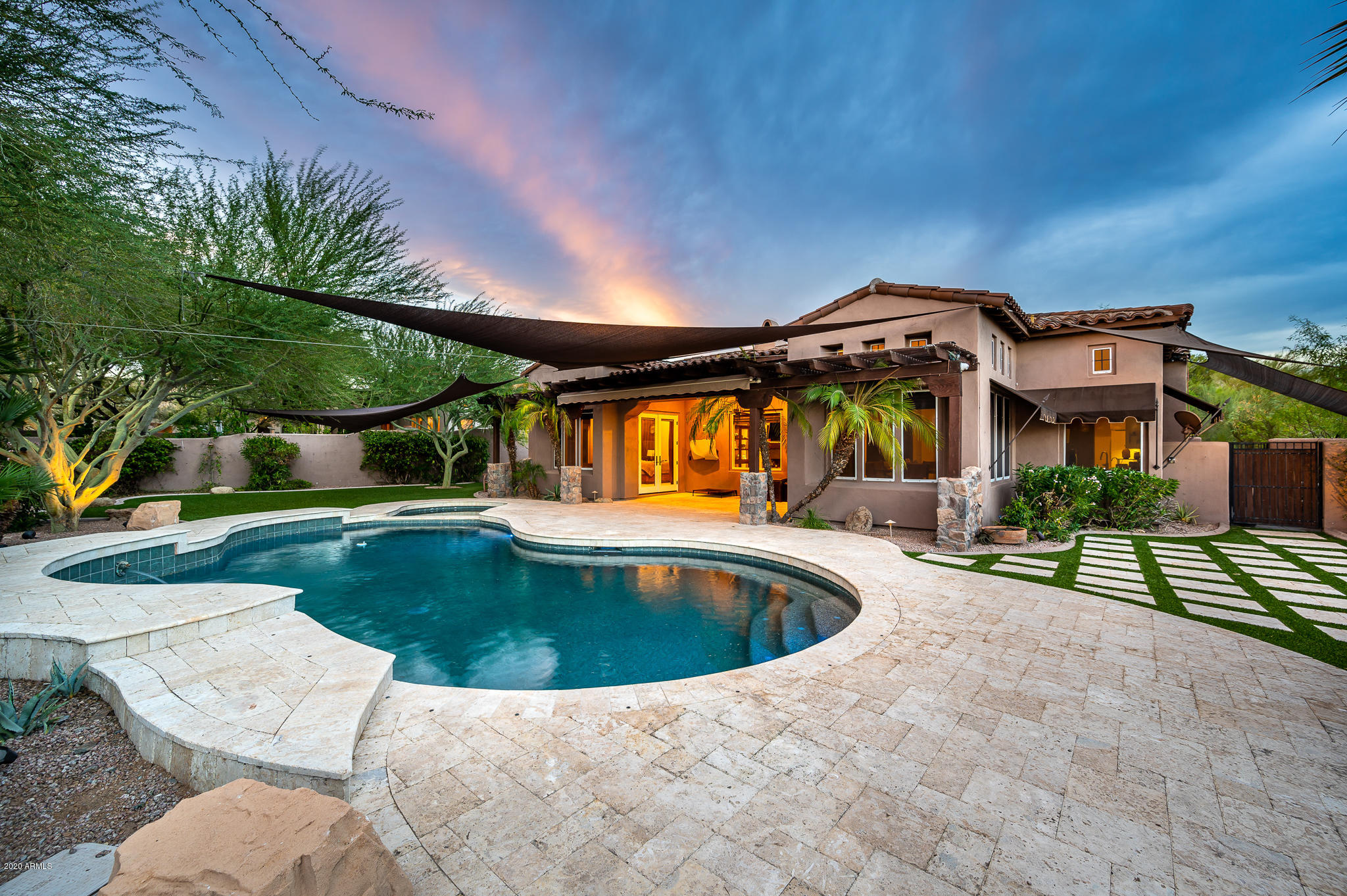 9167 East Mountain Spring Road Scottsdale, AZ 85255 - Photo 18 of 20 Lounging area of pool